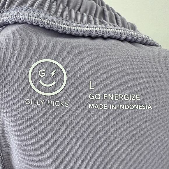 Gilly Hicks Purple Flowy Short Go Energize High-Rise Drawstring Athletic L Large - Picture 5 of 5